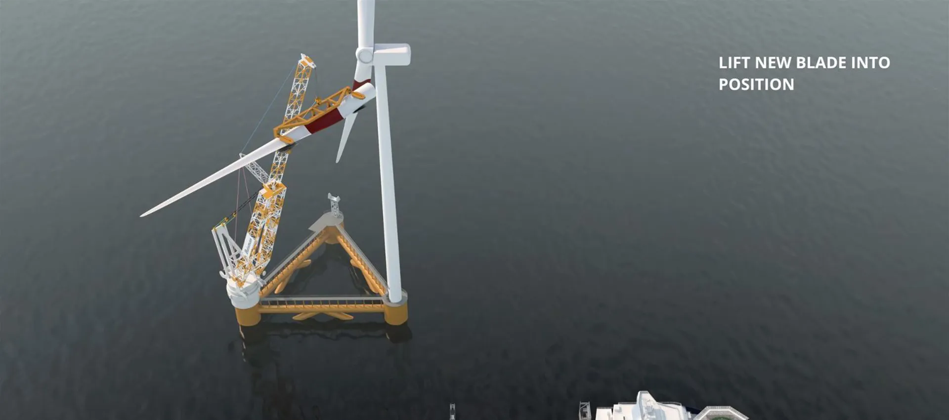 12 Lift new blade into position 2