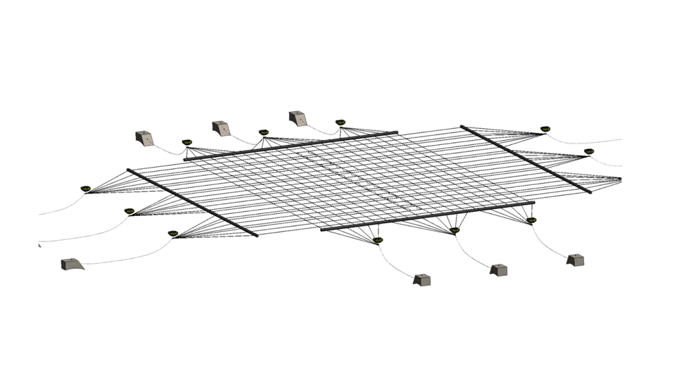 Pre Tensioned Rope Mesh